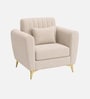 Aura 1 Seater Sofa In Beige Color