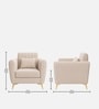 Aura 1 Seater Sofa In Beige Color