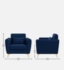 Aura 1 Seater Sofa In Blue Color