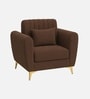 Aura 1 Seater Sofa In Brown Color
