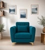 Aura 1 Seater Sofa In Teal Green Color