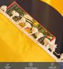 Aura Yellow solid Cotton Curtains for Window Pack of 1
