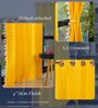 Aura Yellow solid Cotton Curtains for Window Pack of 1