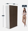 Auraline Basic 2 Door Almirah in Walnut Brown Colour