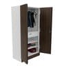 Auraline Basic 2 Door Almirah in Walnut Brown Colour