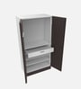 Auraline Steel Men 2 Door Almirah in Textured Coffee Brown Colour