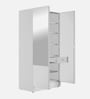 Auraline Steel Women Basic 2 Door Almirah in Textured Bond White Colour