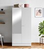 Auraline Steel Women Basic 2 Door Almirah in Textured Bond White Colour