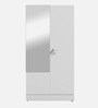 Auraline Steel Women Basic 2 Door Almirah in Textured Bond White Colour