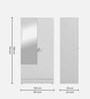 Auraline Steel Women Basic 2 Door Almirah in Textured Bond White Colour