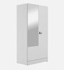 Auraline Steel Women Basic 2 Door Almirah in Textured Bond White Colour