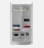 Auraline Steel Women Basic 2 Door Almirah in Textured Bond White Colour