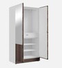 Auraline Steel Women Basic 2 Door Almirah in Walnut Colour