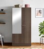 Auraline Steel Women Basic 2 Door Almirah in Walnut Colour