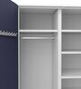 Auraline Metal 2 Door Almirah in Textured Navy Blue Colour
