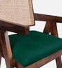 Aurano Sheesham Wood Rattan Bar Chair Intense Green