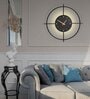 Auray 10 Watt Abstract Novelty LED Wall Light with Built in Clock (Black)