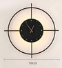 Auray Modern LED Wall Lamp with Clock | 3 Light Modes (Warm, Natural & Cool White) | Decorative Lamp for Living Room, Bedroom & Bedside | 1Year Warranty
