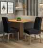 Aurea 2 Seater Dining Set In Brown Finish
