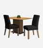 Aurea 2 Seater Dining Set In Brown Finish