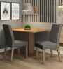 Aurea 2 Seater Dining Set In Brown Finish