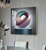 Aureate Ringed Sphere Glass Finish Square Wall Art
