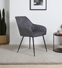 Aurelia Leather Armchair In Grey Color