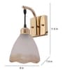 Aurelia Gold & Mild Steel Wall Light
