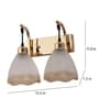 Aurelia Gold & Mild Steel Wall Light