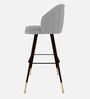Aurelia Modern Bar Stool In Light Grey Colour