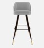 Aurelia Modern Bar Stool In Light Grey Colour