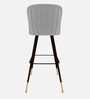 Aurelia Modern Bar Stool In Light Grey Colour