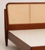 Aurelia Rattan Japandi King Size Bed Without Storage