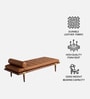 Aurelio Luxe Bench In Brown Colour