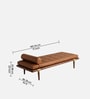 Aurelio Luxe Bench In Brown Colour
