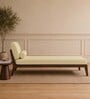 Aurelio Sheesham Wood Lounger In Beige Color