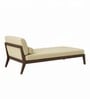Aurelio Sheesham Wood Lounger In Beige Color
