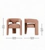 Aurelius Lounge Chair In Misty Rose Color