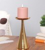 Aureus Petite Gold Pillar Candle Stand