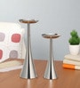 Aureus Petite Silver Pillar Candle Stand