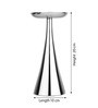 Aureus Silver Pillar Candle Stands Set Of 2
