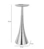 Aureus Tall Silver Pillar Candle Stand