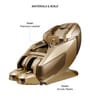 Aurex Leather Premium Massage Chair In Gold Colour