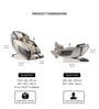 Aurex Leather Premium Massage Chair In Silver Colour