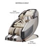 Aurex Leather Premium Massage Chair In Silver Colour