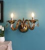 Auric Gold Crystal Wall Sconces