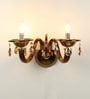 Auric Gold Crystal Wall Sconces