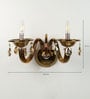Auric Gold Crystal Wall Sconces