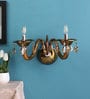 Auric Gold Crystal Wall Sconces