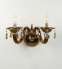 Auric Gold Crystal Wall Sconces
